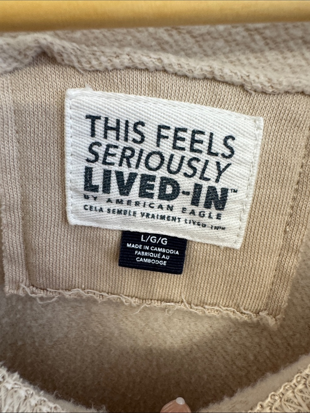 American Eagle Outfitters Crewneck Sweater - Taupe - Picture 2 of 3